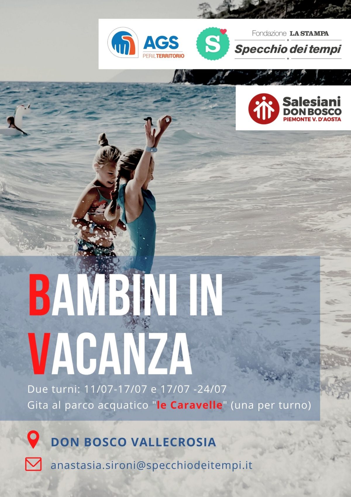 Bambini In Vacanza Fondazione Specchio Dei Tempi Ags